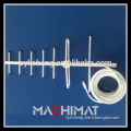 FM receiver antenna, Yagi directional antenna 7 unit with 15m wire
